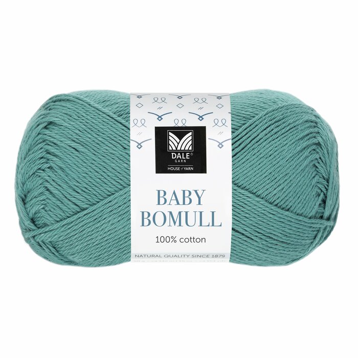 508 Aquagrønn -- dale baby bomull garn