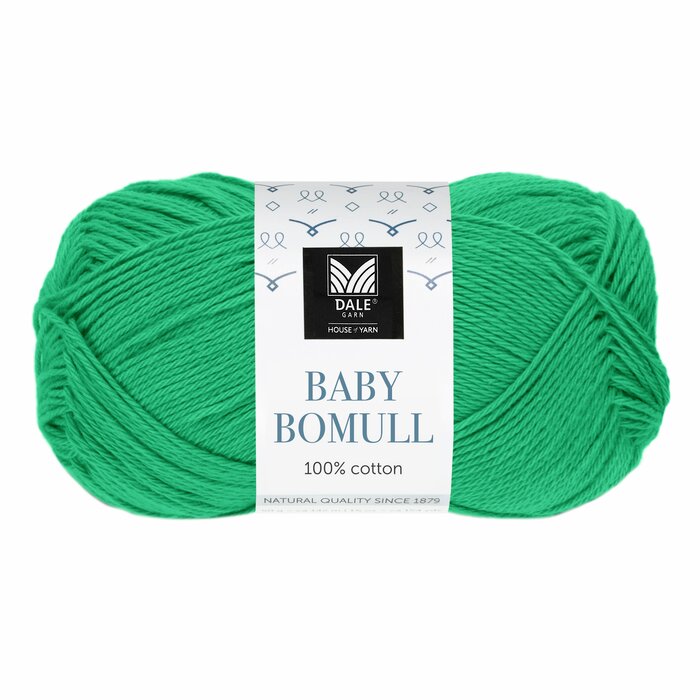 518 Skarp grønn -- dale baby bomull garn