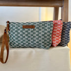 Woven Clutch – håndvevd veskemappe – Green Cotton