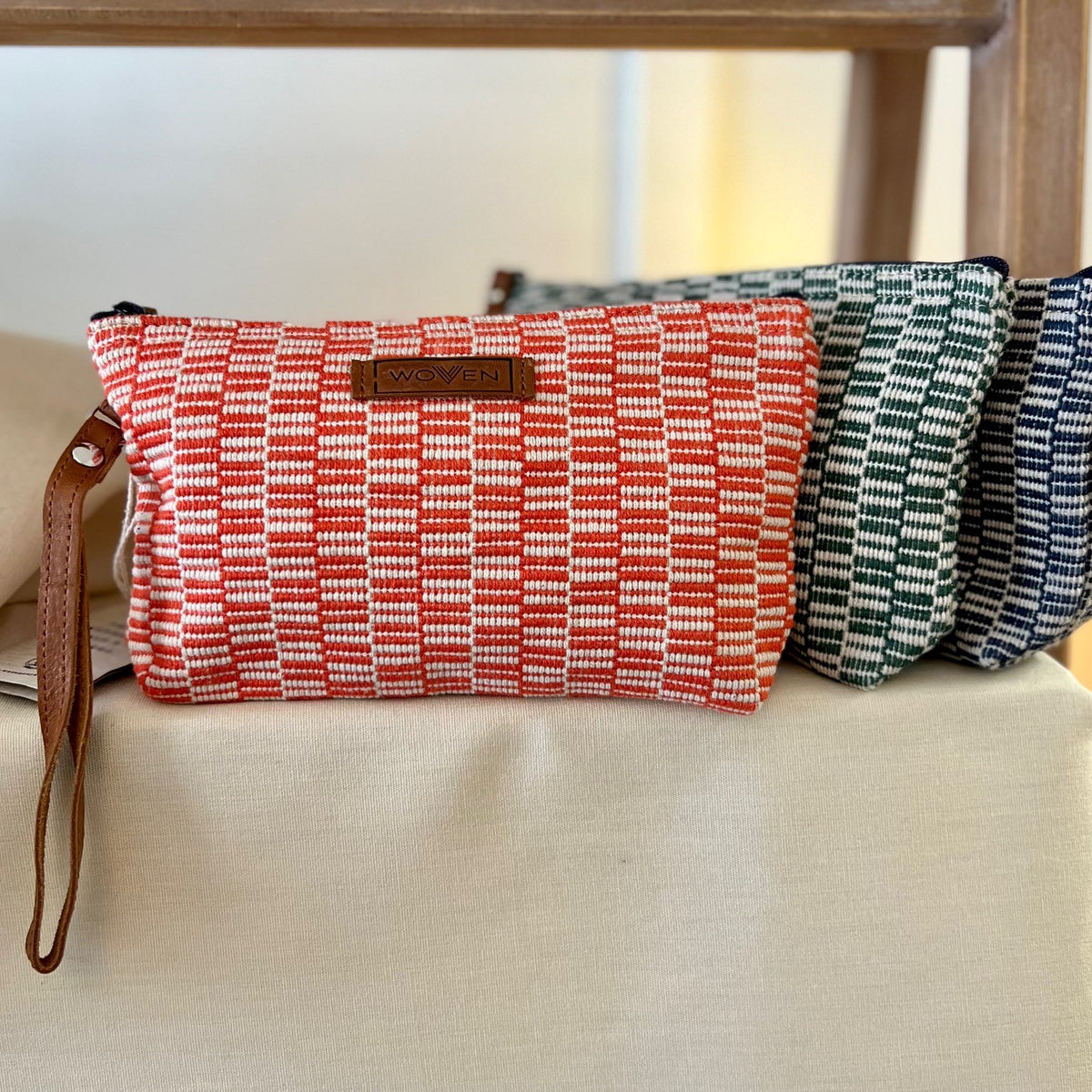 Woven Clutch – håndvevd veskemappe – Sweet Sunrise