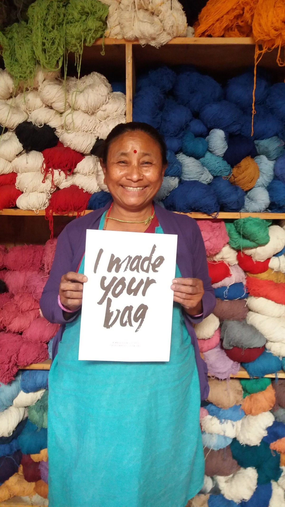 Woven Flexbag – håndvevd prosjektveske – detaljbilde