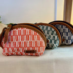 Woven Månepung – liten håndvevd pung – Sweet Sunrise