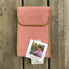 Woven Pinnemappe til rundpinner – stor – Orange stripevev