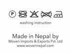 Vaskeanvisning for Woven-vesker: kun rens, ikke vask, ikke blek, ikke tørketrommel
